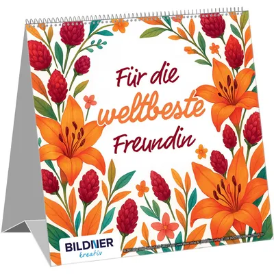 Produktbild von Für die weltbeste Freundin – Aufsteller mit 12 Sprüchen zum Thema Freundschaft