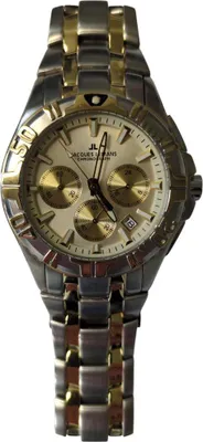 Produktbild von Jacques Lemans Armbanduhr Edelstahl Chronograph Datum Edelstahl Silber Gold 1-1347E