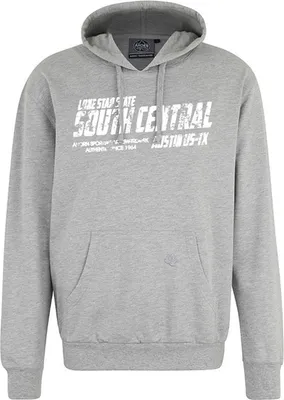 Produktbild von Übergrößen Kapuzen-Sweatshirt AHORN SPORTSWEAR Lone Star weiß Graumeliert 4XL