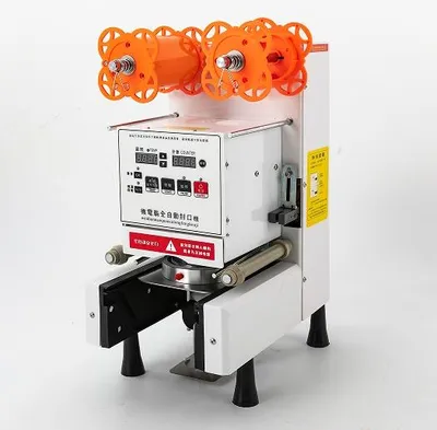Produktbild von Versiegelungsmaschine Automatische Weiß   Milch-Tee-Versiegelungsmaschine für Tassen  Tee-Tassen