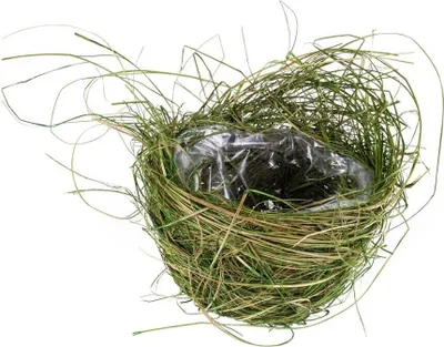 Immagine prodotto di Cestino di Pasqua cesto di fieno vaso di fiori verde Ø 16x10 cm