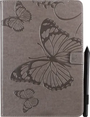 Produktbild von Mobigear Butterfly iPad Pro 10.5 Zoll (2017) Hülle Klapphülle + Stifthalter - Grau