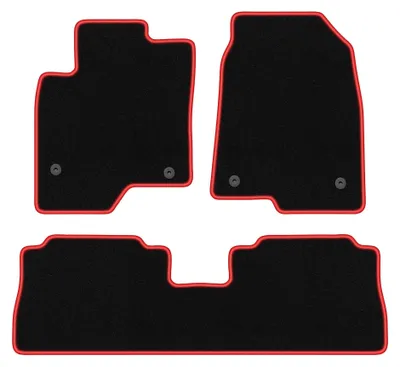 Immagine prodotto di Tappetini in moquette per Opel Antara 2006-2017 (SUV) – set 4 pezzi, nero/rosso, su misura – Wielganizator CARLUX