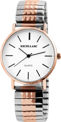 Produktbild von Excellanc 1700036-002 Damenuhr mit Metallzugband rosegoldfarben/silberfarben