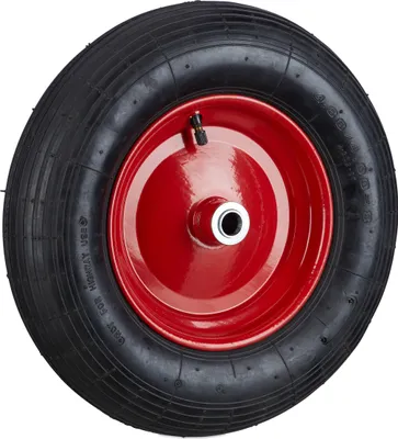 Produktbild von Relaxdays Schubkarrenrad 4.80 4.00 8 luftbereift Komplettrad Rollen 120 kg Maximalgewicht