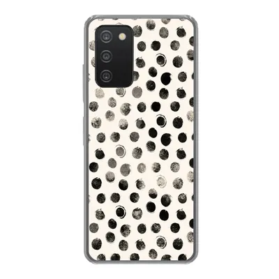 Produktbild von MuchoWow® Handyhülle Schutzhülle Hülle für Samsung galaxy a73 Polka dots - Schwarz - Weiß Silikon Softcase Handy Hülle - Handyhülle