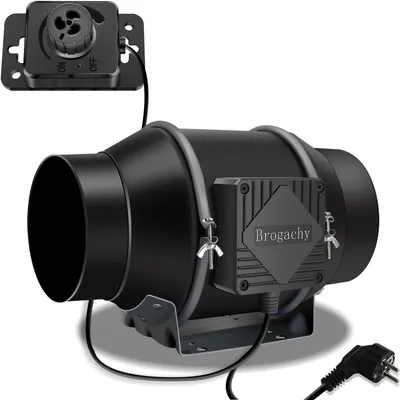 Produktbild von Kanalventilator 150 mm – Stufenlos regelbar – 689 m³/h – 32 dBA – Abluftventilator