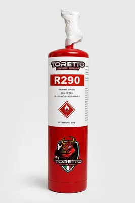 Produktbild von R290 Kältemittel 370g mit Absperrventil 5/16" für Klimaanlage