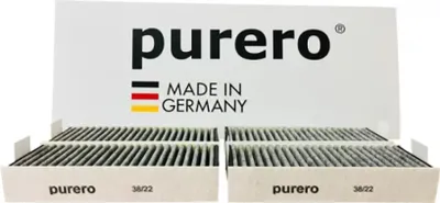 Produktbild von PURERO Premium Aktivkohlefilter als Ersatz für Constructa CleanAir 17007505 / 17004796 (4 Stück)