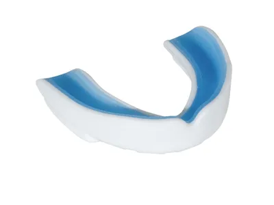 Produktbild von Zahnschutz Senior CE zweifarbig weiß/blau