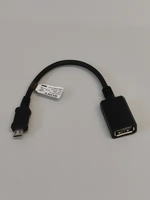 Obrázek produktu pro Kabel adaptéru Micro USB na USB OTG EC310 pro Sony Z2 Z3 Z4 Z5 E4 E5 M5 Compact černý