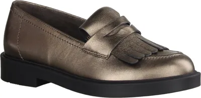 Produktbild von Paul Green 1049-024 Damen Slipper, Leder, Metallic Grunge (Bronze), Supersoft - Damenschuhe Slipper / Trotteur, Mehrfarbig, leder (kalbleder), absatzhöhe: 15 mm