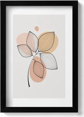 Produktbild von Gerahmtes Kunstwerk– Wandbild mit Rahmen – Gerahmtes Bild – Wanddekoration – 20x30 cm – Schwarz