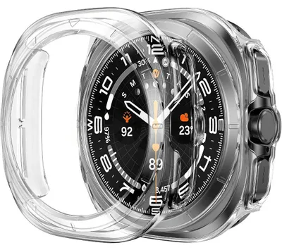 Produktbild von Hülle für Samsung Galaxy Watch Ultra 47mm Schutzglas Panzerfolie Display Case 9H Transparent