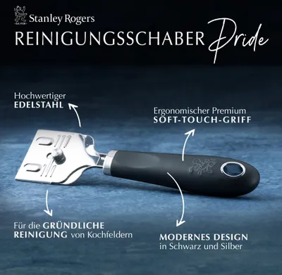 Produktbild von Stanley Rogers Sieb Ø 15 cm, Küchenhelfer mit hochwertigem Edelstahlgriff und Comfort-Griffeinlage, feinmaschiges Küchensieb aus Edelstahl (Farbe: Silber/Schwarz)