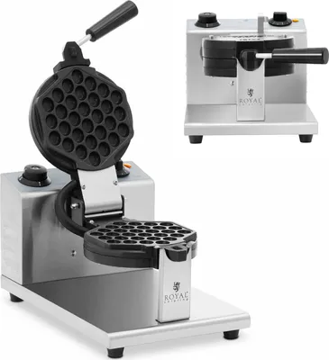 Obrázek produktu pro Expondo Royal Catering Bubble-Waffeleisen - kulatý - 1 velká vafle - 1200 W -
