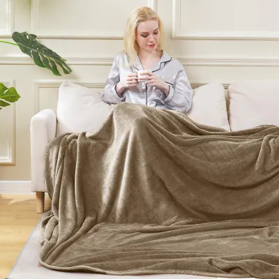 Zdjęcie produktu dla Miękki koc polarowy, grubszy, 150x200 cm, dwustronny, idealny do sofy i łóżka
