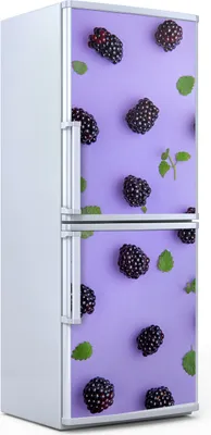 Produktbild von Kühlschrankdekoration  60x180 cm  Aufkleber auf dem Kühlschrank - Farbige Früchte