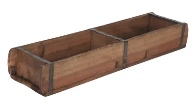 Produktbild von Holzkiste Ziegelform Buche Altholz Aufbewahrungsbox Organizer Vintage Used Look