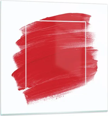 Produktbild von Bilder auf glas - Einteilig - Rot Farben Stück - 60x60cm - Glasbilder - Wandbilder - Bilder - zum Aufhängen bereit - Wanddekoration aus Glas - Glas Bilder - Wandbild auf Glas - GAC60x60-5067