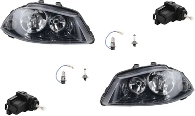 Productafbeelding van Johns, koplampen geschikt voor de Seat Ibiza 6L vanaf 2002, set met H7 en H3 lampen, links en rechts, met servomotor