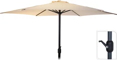 Image de Parasol Ambiance Crème ø300cm Protection Solaire élégante Et Spacieuse - Ambiance