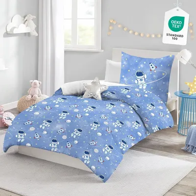 Immagine prodotto di Set di lenzuola per bambini con motivo spaziale, misura 140x200