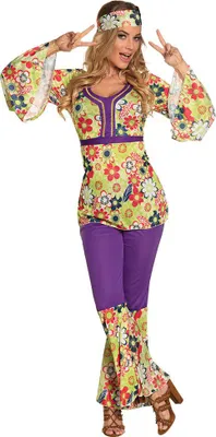 Produktbild von Buntes Blumenregen Damenkostüm