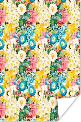 Produktbild von MuchoWow® Poster Blumen - Frühling 80x120 cm - Papierdruck