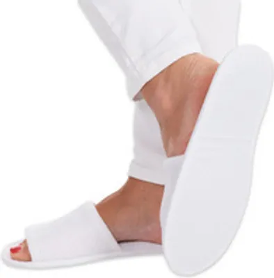 Obrázok produktu pre Hygostar 5552 Slipper Dots offen weiß Baumwolle Einheitsgröße