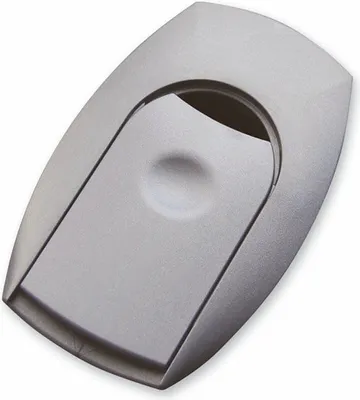 Produktbild von 2 x Kabeldurchführung RONDO II (Einbau-Ø 60 mm) Kabeldurchlass Schreibtischdurchlass Tischdurchführung silbergrau