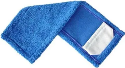 Produktbild von Wischmopp Microfasermopp Mikrofasermopp Premium Blau mit farbechter Faser 50 cm