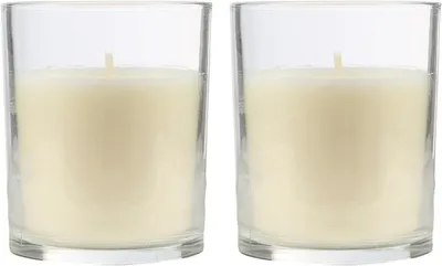 Duftkerzen aus pflanzlichem Wachs mit 28 Stunden Brenndauer, 2 Stück, 8,5 x 7 cm