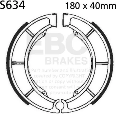 Immagine prodotto di Ganasce freno EBC S634 (1 set)