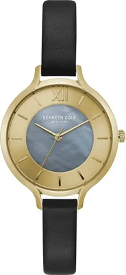 Produktbild von Kenneth Cole New York Damen-Armbanduhr Analog Quarz Leder KC15187003