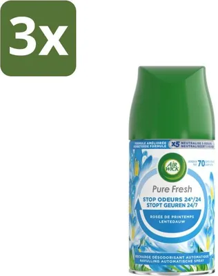 Immagine prodotto di Air Wick – Ricarica – Freshmatic Pure Spring Dew – 250 ml - Confezione risparmio - 3 pezzi