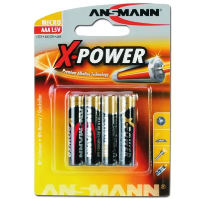Image de Ansmann XPower - 400 mAh - Alkali - 1.5 V Gleichstrom - 4 Pack