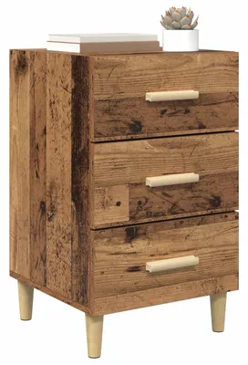 Produktbild von vidaXL Nachttisch Altholz 40 x 40 x 66 cm Holzwerkstoff