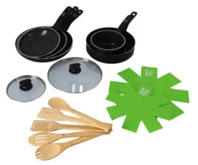 Obrázek produktu pro Sada pánví Greenchef 14dílná černá
