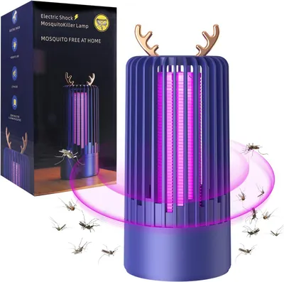 Produktbild von Elektrischer Mückenvernichter UV Licht – USB Insektenvernichter leise & sicher – Moskito Killer Lampe für Schlafzimmer, Balkon & Outdoor