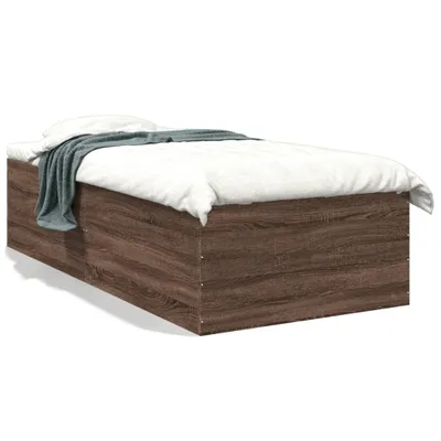 Immagine prodotto di vidaXL Struttura per letto in legno effetto rovere marrone 90x190 cm