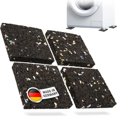Produktbild von ECENCE Schwingungsdämpfer-Pads als Waschmaschinen Unterlage 4x, Vibrations-Dämpfer Trockner, Anti