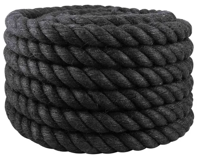 Produktbild von vidaXL Juteseil 30 Schwarz 100% Tossa Jute