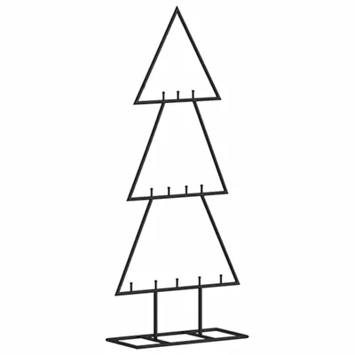 Immagine prodotto di vidaXL Decorazione per albero di Natale in metallo nero 60 cm