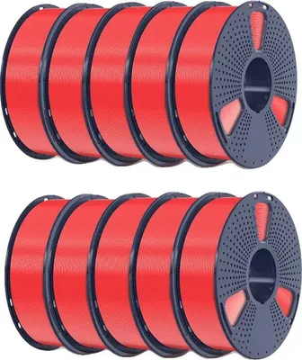 Productafbeelding van 3D-printfilament, hoge taaiheid, gemakkelijk te verwijderen, kersenrood