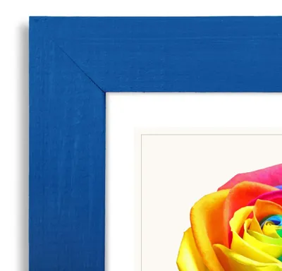 Produktbild von MG Design 3er Set Bilderrahmen Blau A3 29,7x42 cm - Posterrahmen Echtholz mit Acrylglas, stabile Wandaufhängung, hoch/quer