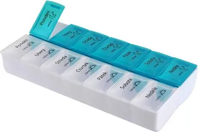 Obrázek produktu pro Dávkovač Na Léky, 7 Dní Ráno/Večer