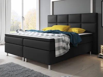 Produktbild von Inter Handels Boxspringbett Miami, 180x200, Schwarz