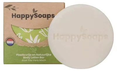 Produktbild von Happysoaps Körperlotion-Riegel „Aloe You Vera Much“ (65 g)