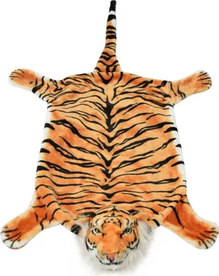 Produktbild von vidaXL Tigerfell Teppich Plüsch 144 cm Braun
